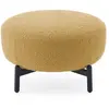 Image de KARTELL pouf repose-pieds LUNAM tissu CURLY (Jaune acide - Acier verni et tissu)