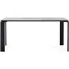 Image de KARTELL table FOUR CERAMIC 158x79xH73 cm (Nature Tundra - Grès finition Marbre et acier verni noir)