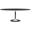 Image de KARTELL table ovale THIERRY XXL (Noir - Verre trempé peint et métal)