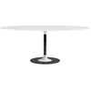 Image de KARTELL table ovale THIERRY XXL (Blanc - Verre trempé peint et métal)