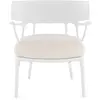 Image de KARTELL fauteuil A.I. LOUNGE (Blanc / Blanc - Tissu Panamino Basic et technopolymère thermoplastique recyclé soft touch)