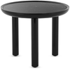 Image de KARTELL table basse K-TOP Ø 60 x H 50 cm (Noir Marquina / Noir - Céramique effet marbre, piètement en MDF et chêne laqué polyester)