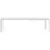 Image de KARTELL table extensible à rallonge FOUR EXTENDABLE (Blanc - Plateau en stratifié doux au toucher et résistant aux rayures et pieds en acier peint)