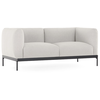 Image de KARTELL canapé à 2 places ASIA (Blanc - Tissu Cotone Plain et acier peint)