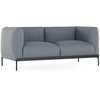 Image de KARTELL canapé à 2 places ASIA (Bleu clair - Tissu Panamino et acier peint)
