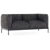 Image de KARTELL canapé à 2 places ASIA (Noir - Tissu Cotone Structure et acier peint)