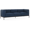 Image de KARTELL canapé à 3 places ASIA (Bleu - Tissu Cotone Plain et acier peint)