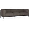Image de KARTELL canapé à 3 places ASIA (Gris - Tissu Bouclé New et acier peint)