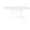 Image de KARTELL table ronde pour l'extérieur GLOSSY XXL OUTDOOR Ø 150 cm (Blanc - Grès et acier peint)