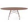 Image de KARTELL table ovale pour l'extérieur GLOSSY XXL OUTDOOR 192 x 118 cm (Burgundy - Grès et acier peint)