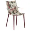 Image de KARTELL fauteuil H.H.H. HER HIGHEST HIGHNESS UPHOLSTERED FABRIC (Burgundy / Flowers Dragonfly - Polycarbonate 2.0 recyclé et tissu Liberty)