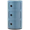 Image de KARTELL table de chevet COMPONIBILI à trois éléments (Bleu ciel - ABS)