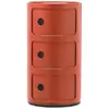 Image de KARTELL table de chevet COMPONIBILI à trois éléments (Orange - ABS)