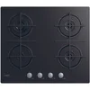 Image de Candy Cdk6kb Plaque De Cuisson Gaz Sur Verre, 4 Zones, Noir, Verre Trempe