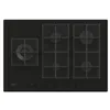 Image de Plaque gaz sur verre Rosières RVG7WL4WC5B 5 feux Noire