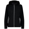 Image de Veste CMP Femme Hoodie Zip - Noir - Randonnée - Ski - Imperméable - Respirant