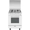 Image de Cuisinière Dual-fuel Ga660cvmwh Acier Émaillé Blanc 60cm Glem