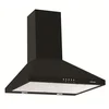 Image de Hotte Décorative Murale Pyramide Acier Noir 60 Cm Glem