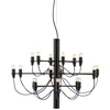 Image de FLOS lampe à suspension 2097/18 (Noir avec ampoules claires - Acier)