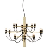 Image de FLOS lampe à suspension 2097/18 (Laiton avec ampoules claires - Acier)
