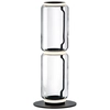 Image de FLOS lampadaire NOCTAMBULE (2 Low Cylinders - Verre soufflé / Aluminium moulé sous pression noir)