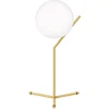 Image de FLOS lampe de table IC T1 HIGH (Laiton brossé - Verre soufflé et métal)