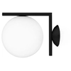 Image de FLOS lampe murale ou au plafond IC C/W1 (Noir - Verre soufflé et métal)