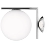 Image de FLOS lampe murale ou au plafond IC C/W1 (Acier chromAcciaio cromato e base occhio di pernice - Verre soufflé et métal)