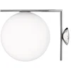 Image de FLOS lampe murale ou au plafond IC C/W2 (Acier chromé - Verre soufflé et métal)