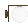 Image de FLOS OUTDOOR lampe murale ou au plafond d'extérieur IC C/W1 (Marron foncMarrone scuro / Nero - Verre soufflé et métal)