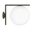 Image de FLOS OUTDOOR lampe murale ou au plafond d'extérieur IC C/W2 (Marron foncMarrone scuro / Nero - Verre soufflé et métal)