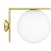 Image de FLOS OUTDOOR lampe murale ou au plafond d'extérieur IC C/W2 (Laiton - Verre soufflé et métal)