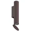 Image de FLOS OUTDOOR lampe murale pour l'extérieur FLAUTA RIGA H 225 mm (4000K, brun fonc4000K, dimmerabile - Aluminium)