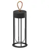 Image de FLOS lampe de table IN VITRO UNPLUGGED (2700K, noir - aluminium et verre)