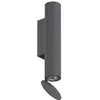Image de FLOS OUTDOOR lampe murale pour l'extérieur FLAUTA RIGA H 225 mm (2700K, anthracite - Aluminium)