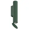 Image de FLOS OUTDOOR lampe murale pour l'extérieur FLAUTA RIGA H 225 mm (3000K, vert for 3000K, fum bianco caldo lucido - Aluminium)