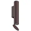 Image de FLOS OUTDOOR lampe murale pour l'extérieur FLAUTA SPIGA H 225 mm (2700K, brun fonc2700K, dimmer DALI - Aluminium)
