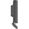 Image de FLOS OUTDOOR lampe murale pour l'extérieur FLAUTA SPIGA H 225 mm (3000K, anthracite - Aluminium)