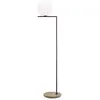 Image de FLOS OUTDOOR lampadaire d'extérieur IC F2 (Brun foncé, travertin impérial - Verre soufflé, métal et marbre)