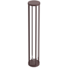 Image de FLOS OUTDOOR lampadaire d'extérieur IN VITRO BOLLARD 3 DIMMABLE DALI (Deep brown - aluminium et verre)