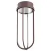 Image de FLOS OUTDOOR lampe au plafond pour l'extérieur IN VITRO CEILING DIMMABLE 1-10V (Deep brown - aluminium et verre)