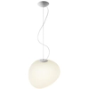 Image de FOSCARINI lampe à suspension GREGG GRAND (Blanc - verre soufflé traité à l'acide)