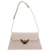 Image de COCCINELLE Sac à épaule vieux rose en cuir pour femme - Dew Handbag Grained Leather Rosette 299193