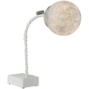 Image de IN-ES.ARTDESIGN lampe de table MICRO T LUNA (Base blanche - fonte, acier, nylon, nebulite)