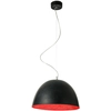 Image de IN-ES.ARTDESIGN lampe à suspenson H2O (Noir / rouge - Laprene, acier et Nebulite)