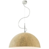 Image de IN-ES.ARTDESIGN lampe à suspenson MEZZA LUNA 1 NEBULITE (Blanc - Laprene, acier et Nebulite)