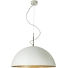 Image de IN-ES.ARTDESIGN lampe à suspension MEZZA LUNA 1 (Blanc / Or - Laprene, acier et Nebulite)