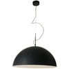 Image de IN-ES.ARTDESIGN lampe à suspension MEZZA LUNA 1 (Noir / Blanc - Laprene, acier et Nebulite)