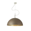 Image de IN-ES.ARTDESIGN lampe à suspension MEZZA LUNA 1 (Bronze / Or - Laprene, acier et Nebulite)