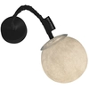 Image de IN-ES.ARTDESIGN lampe murale applique MICRO LUNA APPLIQUE (Base noire - Laprene, acier et Nebulite)